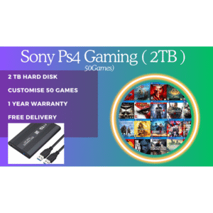2 TB External HardDisc with 50 Games for Sony PS4 Slim PlayStation 4 Gaming