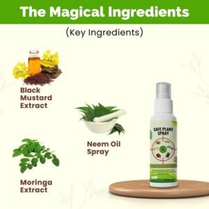3 x 50 ml Natural Pesticide for Plants Home garden with Nutrients Plant Protection spray All in one & Growth Booster for Home Garden Pack of 3