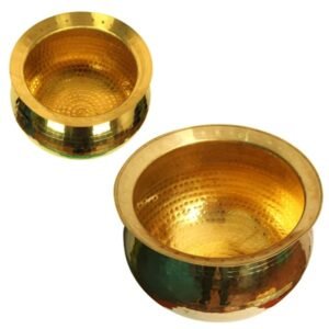 Brass Utensils for Kitchen Handi Set (Combo (10L+5L))