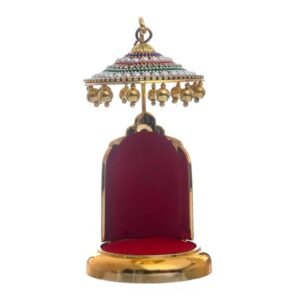 Diamond Studded Metal Umbrella Chhatra for God Idol