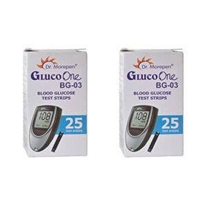 Dr. Morepen BG-03-25 Strips (Pack of 2, Multicolor)