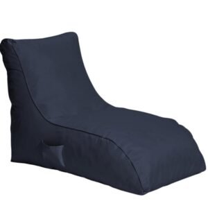 Jumbo Luxury Bean Bag Lounger for Home, Office, Bedroom Lounge Seating Color Navy Blue