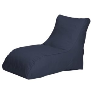 Jumbo Luxury Bean Bag Lounger for Home, Office, Bedroom Lounge Seating Color Navy Blue