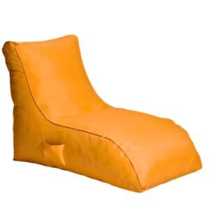 Jumbo Luxury Bean Bag Lounger for Home, Office, Bedroom Lounge Seating Color Orange