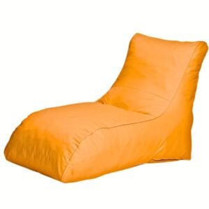 Jumbo Luxury Bean Bag Lounger for Home, Office, Bedroom Lounge Seating Color Orange