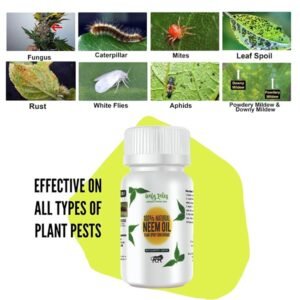 Neem Oil Pure Cold Pressed Water Soluble for Plants for Plant infestation (200 ml concentrate make up to 45 spary bottles)