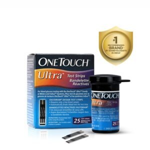 OneTouch Ultra Test Strips Pack of 25 Test Strips Blood Testing For OneTouch Ultra 2 Glucometer