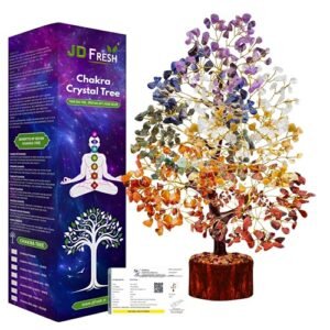 300 Beads Crystal Tree 7 Chakra Crystal Tree Showpiece Good Luck and Positive