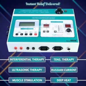 5 In 1 IFT MS Tens Ultrasonic Deep Heat Physiotherapy Machine Electrotherapy Combo Physiotherapy Machine