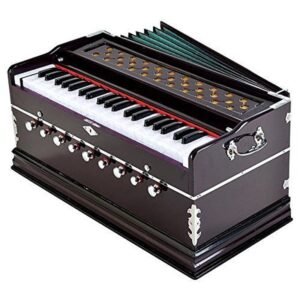 Best Harmonium 9 Stopper, Chudidaar Bellow, 42 Key 3 1-2 Octave, 42 key, Two reed, Bass Male, Harmonium with Cover