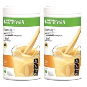 Herbalife Formula 1 Nutritional shake mix (Pack of 2) (Orange Cream)
