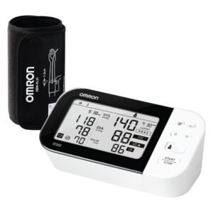 Omron HEM 7361T Bluetooth Blood Pressure Monitor with Cuff Wrapping Guide, Hypertension Indicator