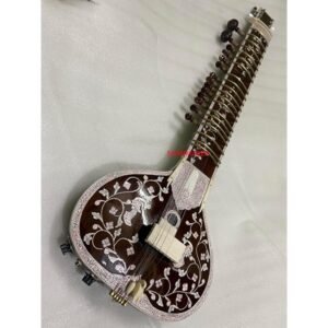 SITAR HIGH QUAITY PROFESSIONAL Pt. RAVI SHANKAR STYLE Flateback travel size with fibreglass box