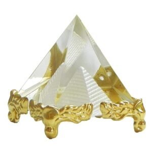 3pcs Vastu Feng Shui Crystal Glass Pyramid for Positive Energy, Vastu Correction