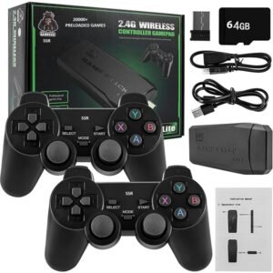 Wireless video games for TV Gaming System Plug & Play Video Game 4K Ultra HD Game Stick with 20,000+ Built-in Games