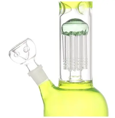 11-Inch Glass 10 Arm Tree Percolator Smoking Hookah Ice Bong with Shooter Pipe (29cm, Green)4