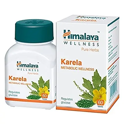 1x60tab Himalaya Herbal karela Tablets Regulates glucose 60tab Long Expiry