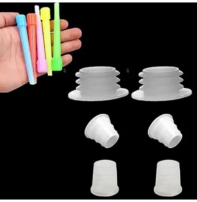 2 Base Rubber, 2 Pipe Rubber, 2 Chillum Rubber and 10 pcs Mouth Tips1