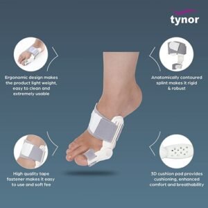 Tynor Bunion Splint, White, Universal Size, 1pc