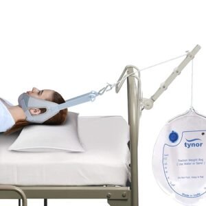 Tynor Cervical Traction Kit (Sleeping) with Weight Bag, Grey, Universal Size, 1 Set