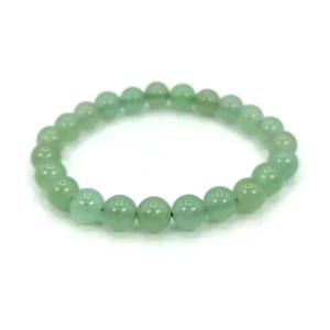 Aventurine Bracelet for Better Job Opportunities, Increase Prosperity and Reiki and Crystal Healing with Jute Bag (Green)1 PovTaka