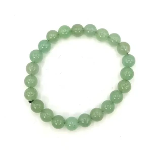 Aventurine Bracelet for Better Job Opportunities, Increase Prosperity and Reiki and Crystal Healing with Jute Bag (Green)