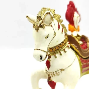 Bejeweled Wish Fulfilling Horse Carrying Jewel Trinket Box – Feng Shui