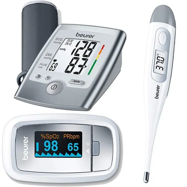 Beurer BM 35 blood pressure monitor +PO 30 pulse oximeter & clinical thermometer 1 povtaka