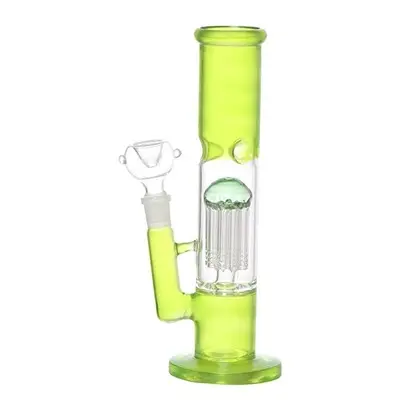 Bongs 11-Inch Glass 10 Arm Tree Percolator Ice Bong Hookah Waterpipe Smoking Pipe (29cm, Green)1