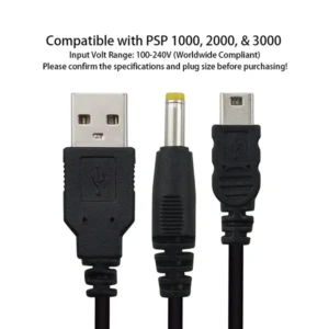 Brand New USB 2.0 Data Charging Charger Controller Cable for Sony PSP 1000 2000 3000