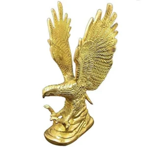 Brass Eagle Vastu, Feng Shui Flying Golden Eagle Spreading Wings 1 PovTaka