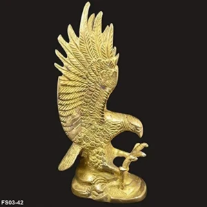 Brass Eagle Vastu, Feng Shui Flying Golden Eagle Spreading Wings