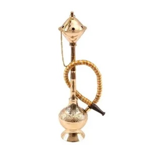 Brass Gold Finish Designer Hookah Sheesha 1