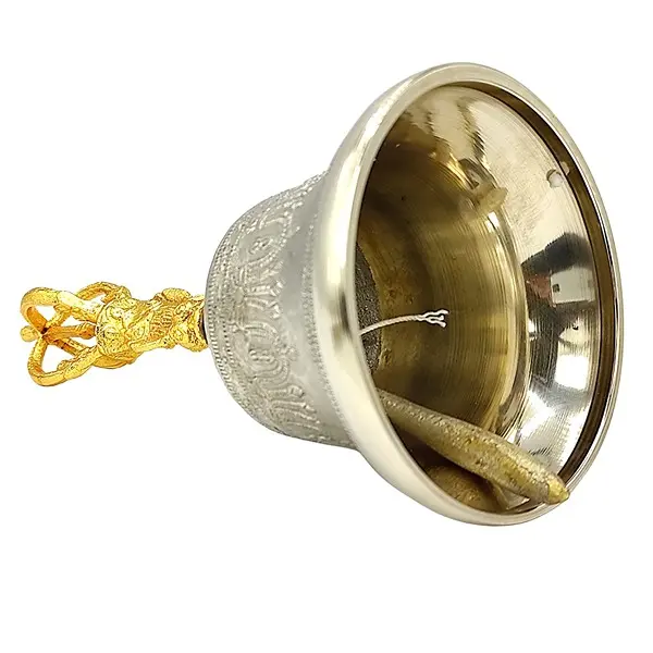 Brass Tibetan Om Bell Fengshui Vastu Meditation Healing Spiritual Gift 5 PovTaka