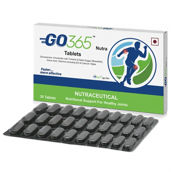 Charak Pharma GO365 Nutra Tablet (Keeps joints and cartilages healthy) - 30 Tab