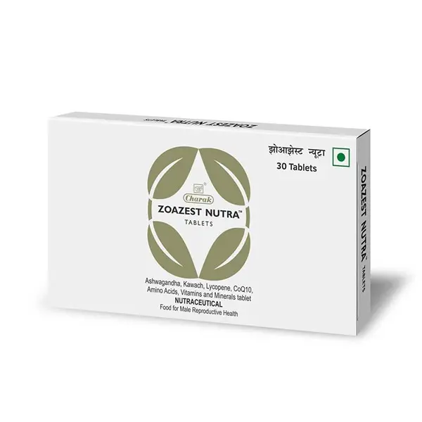 Charak Pharma Zoazest Nutra Tablets (Improves Sperm Count) - 30 Tab
