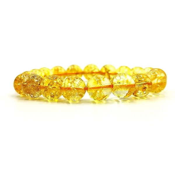 Citrine Bracelet for Financial Luck Stylish Charm Crystal Bracelet for Men Women Boys and Girls3 PovTaka
