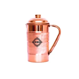 Copper Glass, Jug And Bottle – 6 Pieces, Brown, 300 ml, 1500 ml, 1000 ml