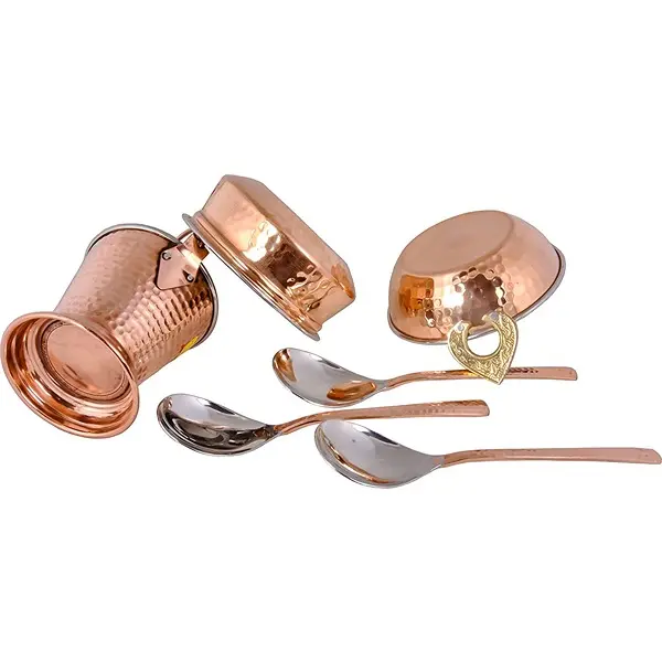 Copper Tableware Serving Set Inside Steel3