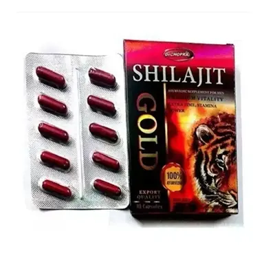 Dr Chopra 100% Ayurvedic Shilajit Gold Capsule for Men 10cap
