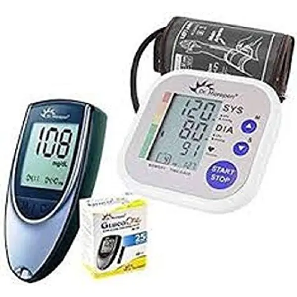 Dr. Morepen BP02 Blood Pressure Monitor and BG03 Glucose Check Monitor (Black) PovTaka