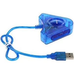 Dual Joypad Game Controller to USB PC Adapter Cable Cord for Sony PlayStation PS1 PS2 PSX