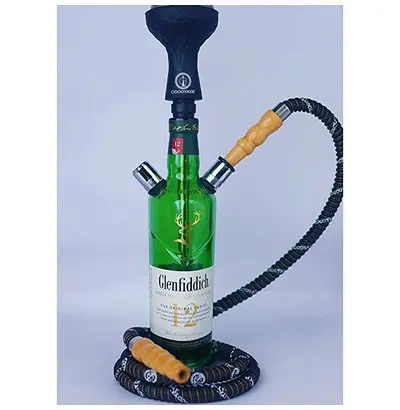 Glenfiddich 12 Years 700 Gram Ron Hookah Shisha Pot (Dark Green) 13 inch Glass Hookah1