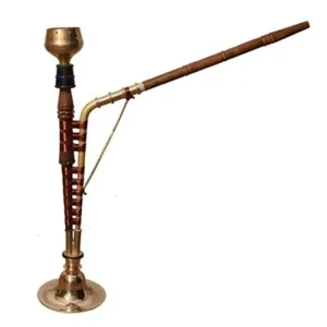 Haryanvi Brass Hookah 1000 (Gold and Copper)1