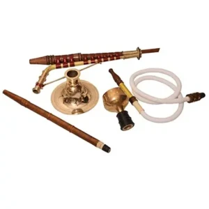 Haryanvi Brass Hookah 1000 (Gold and Copper)