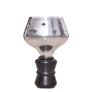Haryanvi Desi Brass Silver Hookah Chillim1