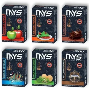 Herbal Hookah Molasses (100% Nicotine and Tobacco Free) Double Apple, Brain-o- Freeze, Zafran Pan, Watermelon, Pan Kiwi Mint and Dubai Special Hookah Flavor (Pack of 6)