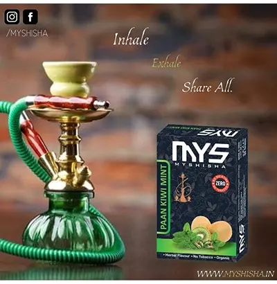 Herbal Hookah Molasses (100% Nicotine and Tobacco Free) Double Apple, Kesar Paan, Chocolate, Dubai Special, Paan Kiwi Mint, Hi-Commissioner + 3 Filter Box3