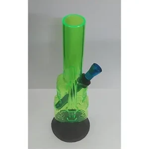 Highly Durable New Guitar Design Glass Bong Smoking Hookah Bongs (Green)