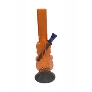 Highly Durable New Guitar Design Glass Bong Smoking Hookah Bongs (Orange)1